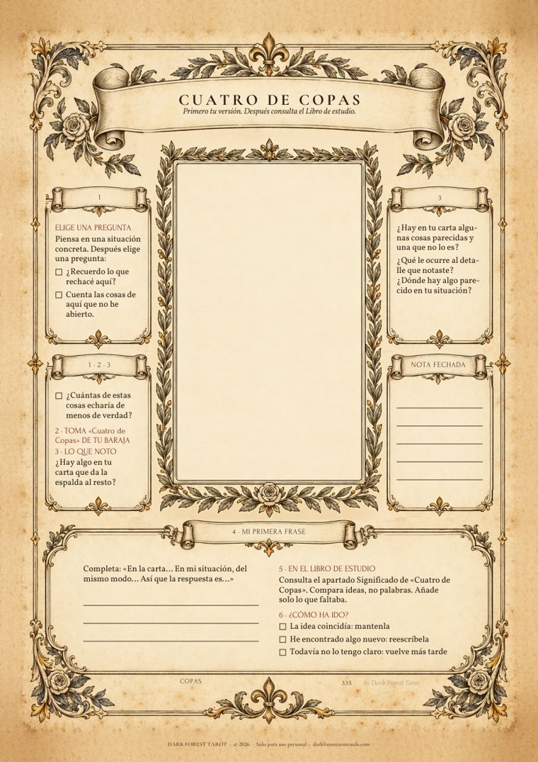 Hoja de cartas para imprimir
