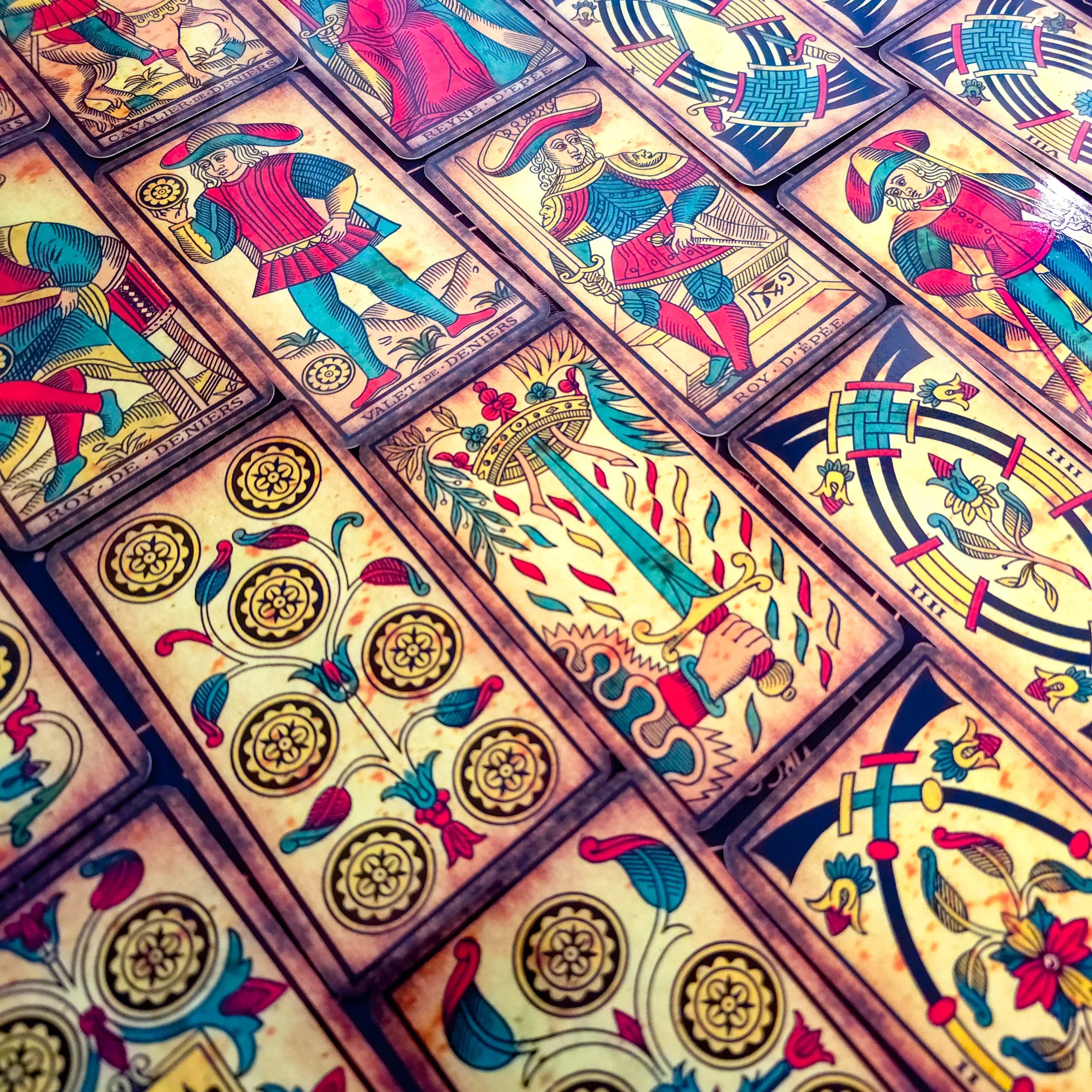 Tarot de Marseille Vintage Deck | Dark Forest Tarot Cards