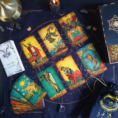 Édition Française Cartes de Tarot Smith-Waite Sans Bordure Vintage