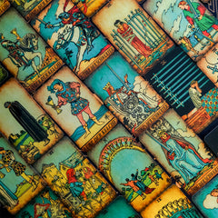 Deutsche Ausgabe Die Smith-Waite Tarot Randlos Vintage Tarotkarten