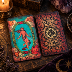 Cartas de Tarot Vintage sin Bordes Cartulina estándar — Arte Clásico de 1909