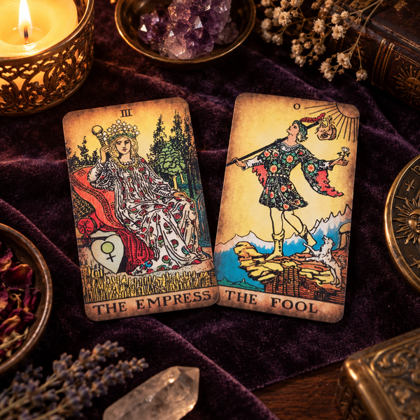 Borderless Vintage Tarot Cards — Light Edition, 1909 Classic Art