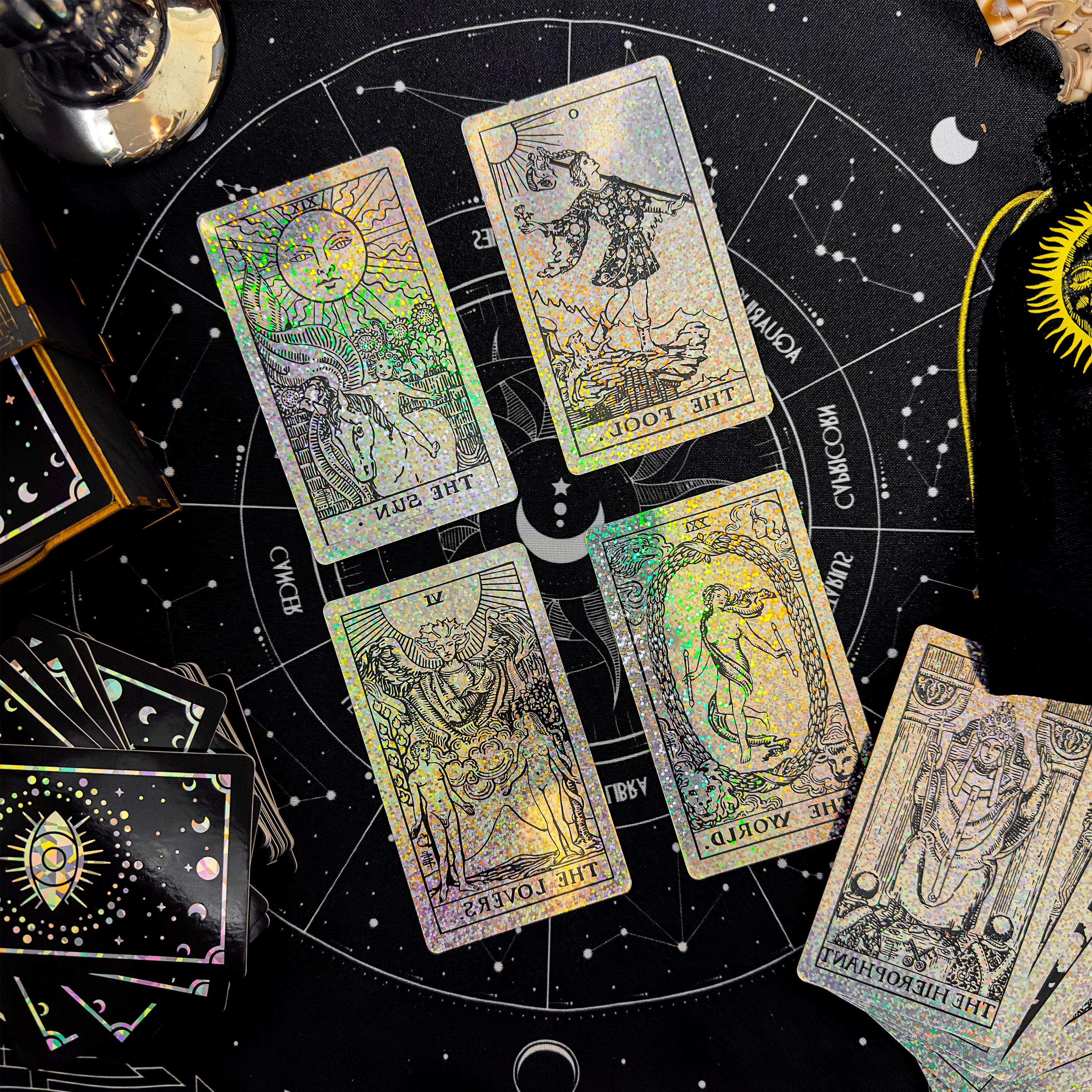 クリスタルタロット — ホログラフィック箔 – Dark Forest Tarot Cards