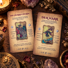 Tarotkarten mit Bedeutung auf Deutsch — Lerndeck mit 78 Karten, Motive von 1909
