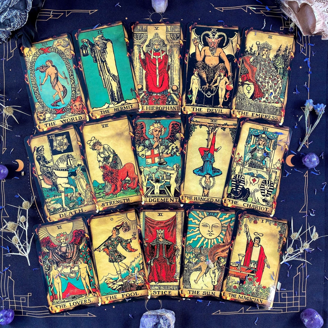 Fire Tarot Deck - Dark Forest Tarot Cards