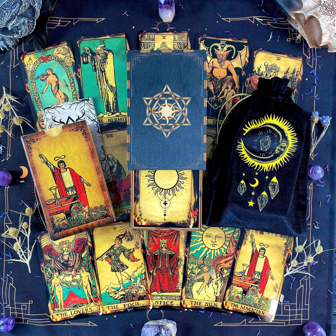 Fire Tarot Deck - Dark Forest Tarot Cards