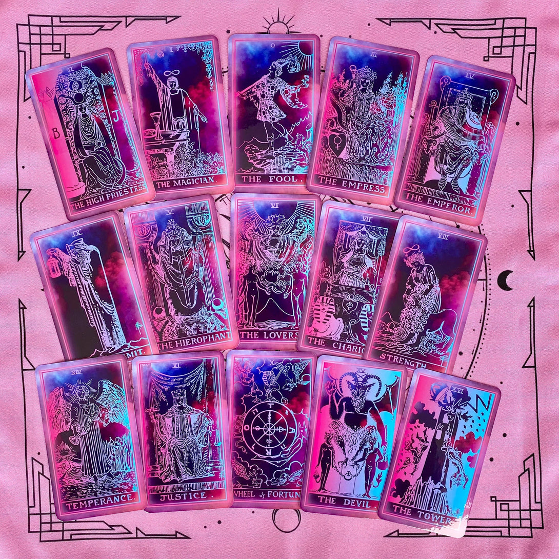 yugioh tarot deck Neon Light Tarot Cards