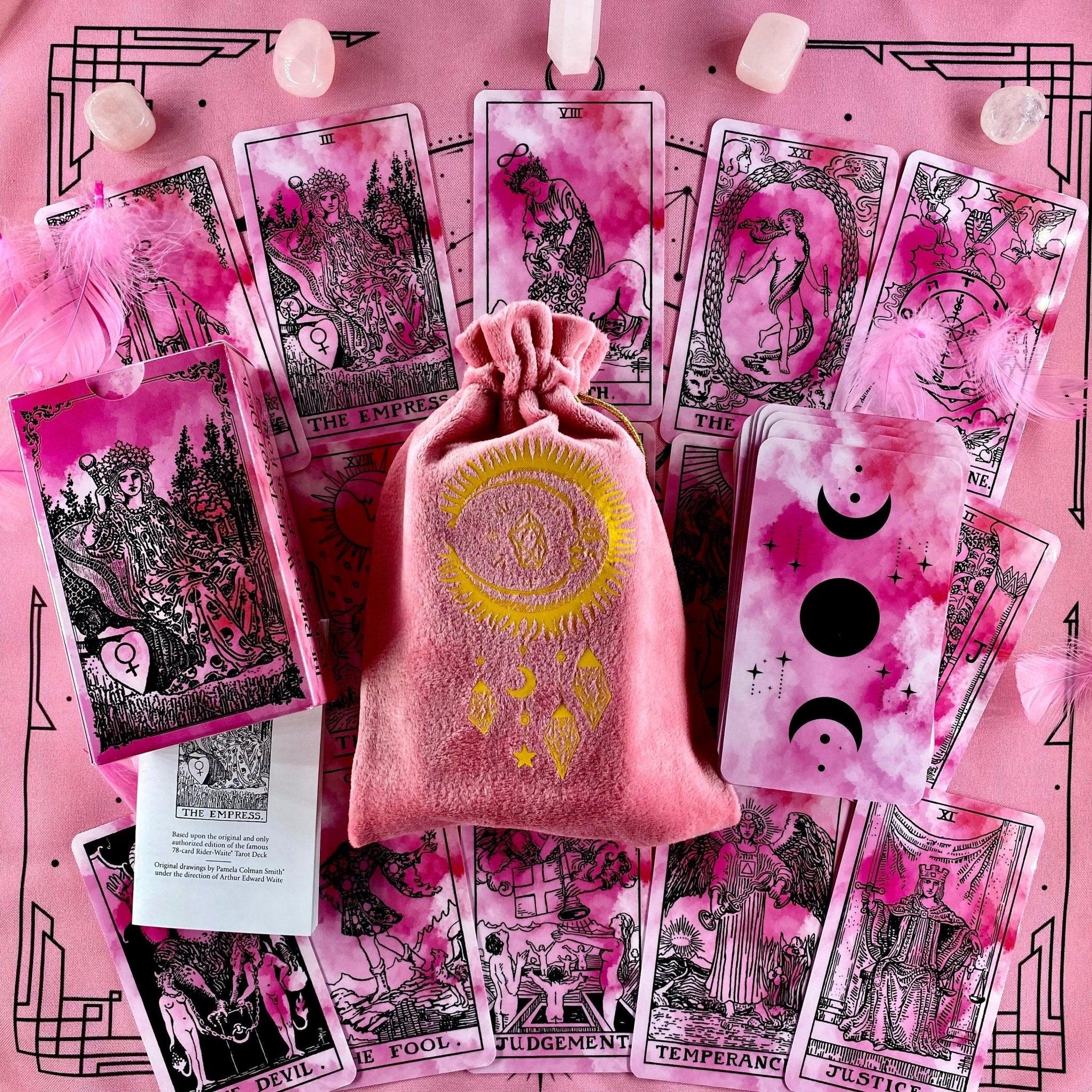 ピンクタロットバッグ＆クロスセット | ダークフォレストタロット