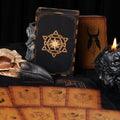 Wooden Tarot Card Box - Engraved Sun and Stars