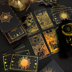 Gold Rainbow Foil Tarot Cards — 1909 Classic Art