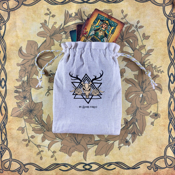 Vintage Bag for Tarot Cards - Dark Forest Tarot Cards
